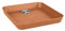 elho Loft Urban Untersetzer Eckig 22 - Untersetzer für Außen & Zubehör - Ø 22.0 x H 3.1 cm - Braun/Terra