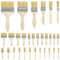 Kurtzy 30 Stk Wiederverwendbares Pinsel Set - 6 Größen - 1,3-10 cm Pinselkopf - Lackpinsel für Lacke, Farben, Klebstoffe, Gesso & Beizen - Acryl Pinsel für Malerbedarf