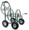 Wiltec Chariot Tuyau d'arrosage 76m 5/8 (16 mm) Enrouleur 4 Roues Ø 25cm Dévidoir sur roues de tuyau Dispositif Irrigation Mobile Jardin