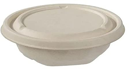 Tessera Bio Products QRSB500 - Cuenco redondo para sopa de caña de azúcar (500 ml, capacidad de 500 ml, 125 unidades)