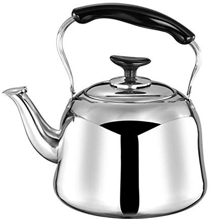 SIGOLY Bollitore in Acciaio Inossidabile ad Alta capacità, Manico ergonomico, fornello a induzione, Gas, Universale, Fischietto, teiera Marriage