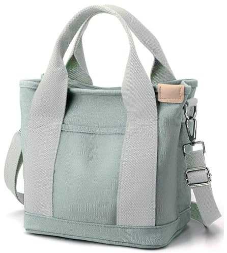 Kleine Tragetasche mit Reißverschluss für Damen, Canvas, Umhängetasche, Umhängetasche, Hobo-Tasche, Kuriertasche 2023