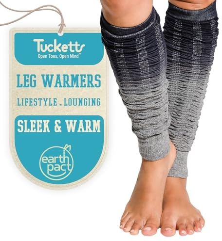 Tucketts Women's Leg Warmers - Long Slouchy Scrunch, Over the Knee Style, Cozy Leg Warmers for Workout, Yoga, Dance, Ballet & Pilates, Winter Style & Thoughtful Mothers Day Gifts - Dip Dye, One Size
