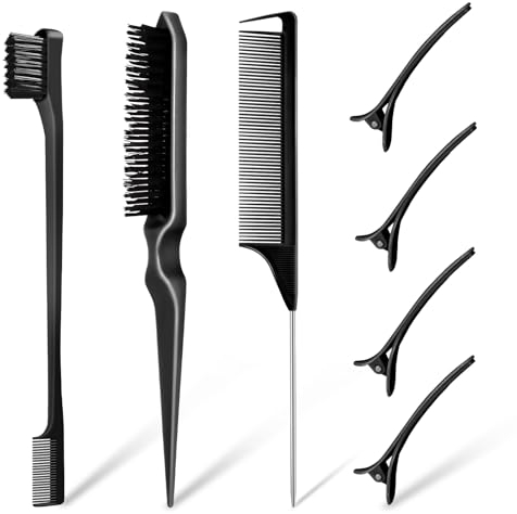 8 Pezzi Spazzola Capelli Pettine Capelli Ricci Doppio Bordo Pettine Pettine A Coda Pettini Styling Pettini Barbiere Pettine Barba Pettine Parrucchiere Per Styling,Parrucchieri,Baby Hair,Uomini,Donne