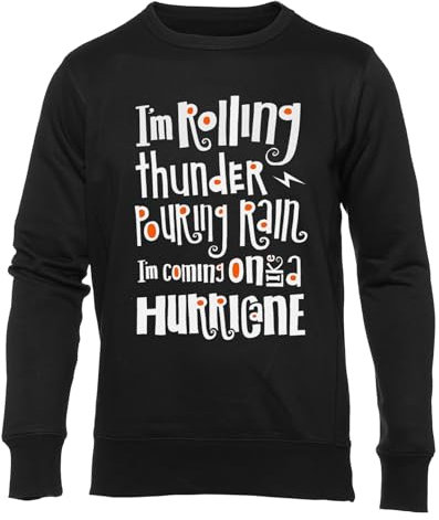 Generisch Hells Bells Unisex Jumper Herren Dammen Schwarz Rundhals Lange Ärmel Sweatshirt Men's Womens Black Crew Neck Long Sleeves