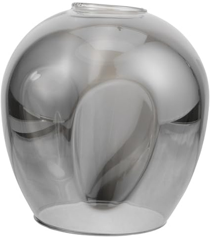 BESTonZON Lampenschirm aus Glas klarer Glasschirm Kaminlampenkugel Kugelschirm aus Saatglas Kugellampenschirm graceling gracy minimalism Glasabdeckung Molekulare Lampe Glaskugel Erde
