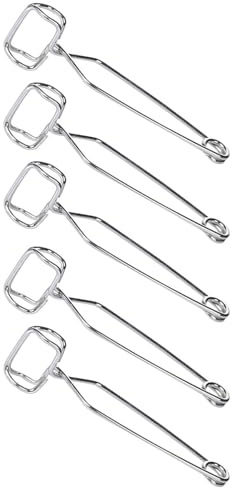 5 Stück Reagenzglas Stahl Clip, 11cm Lab Feder Edelstahl Reagenzglas Klemme Rohrhalter Experiment Prüfung Halter Werkzeug für Labor