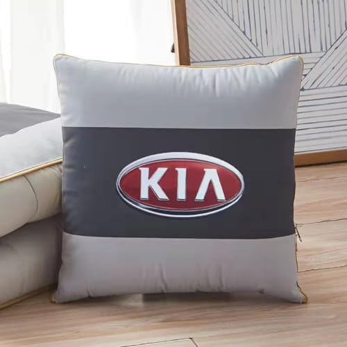 YHIKAHT Reisedecke und Kissen 2 in 1, für Kia Ceed New Energy, Reisedecke mit Kissen Set Multifunktionale Reise Decke und Kissen, 50×50cm