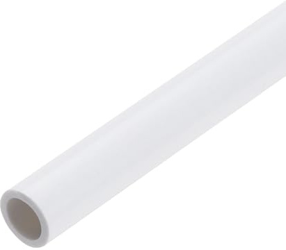 sourcing map 5/16 in PVC Rigid Tube 6mm ID 8mm OD 9 Length White | Round Pipe Tubing,Hardware Tubing,High Impact,for Water Pipe,Crafts,Cable Sleeve