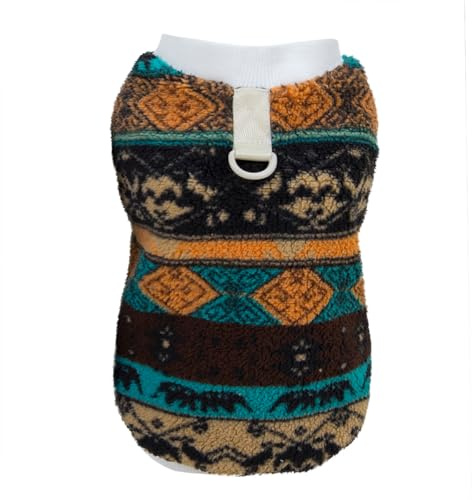 Izefia Pull Chien Vêtements pour Chiens Laine Corail Hiver Chaud Sweatshirt Doux Pyjama Classique Modèle Gilet Chiot Moyen Chat Chien Pull