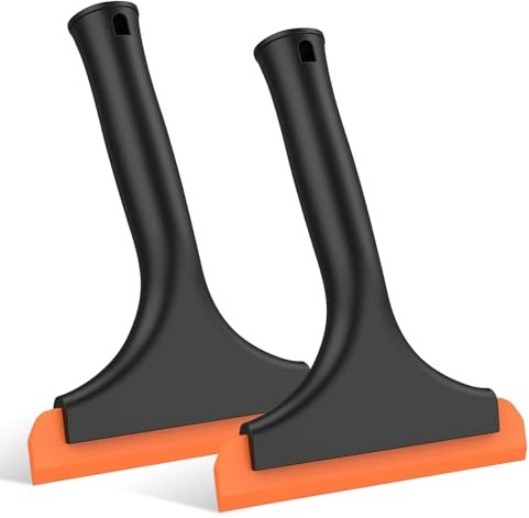 2PCS Silikon Abzieher Auto Silikon Fensterabzieher Auto Scheibenabzieher Klein Duschabzieher Fenster Abziehe,Silikon Abzieher Auto für Autofenster, Spiegel, Glas, Küchen, Badezimmer