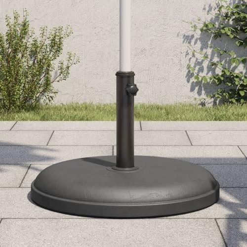 AJJHUUKI Parasol Base for Ø32/35/38 mm Poles 25 kg Round
