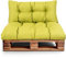 Best Wool Cojines para palets – cojin de Asiento 120x80cm + Respaldo 120x40cm – cojin Palet Relleno de Espuma granulada - en la terraza y en el jardín