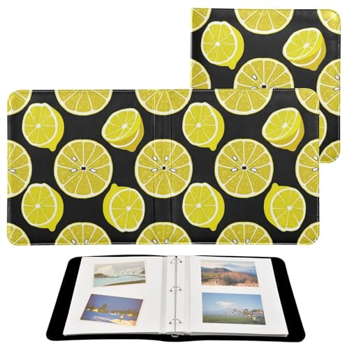 JUMBEAR Grande album fotografico autoadesivo con 20 pagine album fai da te per matrimoni, famiglia, bambini, vacanze, limone