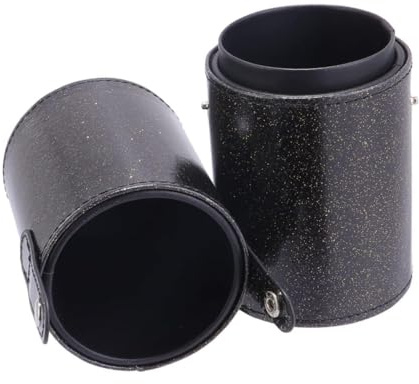 Mikinona Makeup Storage Tube Pu Brush Organizer Large Vanity Case Make up Brushes Storage Box Cosmetics Container