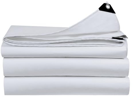 Telone impermeabile resistente, 3 x 6 m, copertura pieghevole per mobili da giardino, auto, campeggio, resistente, con occhielli, 600 g/m², materiale pesante