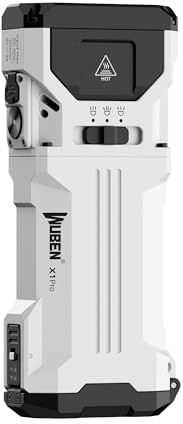 WUBEN X1Pro Taschenlampe LED aufladbar, 12300 Lumen Taschenlampen extrem hell mit Spotlight Flutlicht und Stroboskop Modi, IP65 Handlampe für Outdoor, Camping, Wandern, Notfälle, Selbstverteidigung | mit Spotlight Flutlicht und Stroboskop Modi, IP65 Handlampe für Outdoor, Camping, Wandern, Notfälle, Selbstverteidigung