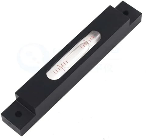 FXUZLCKD Nivel de Burbuja con Tira de Metal de 130mm, nivelador de Barra Larga multisensibilidad, precisión de 5mm a 0,02mm, componentes de nivelación de Equipos, 1 Uds.(0.02mm per Meter)