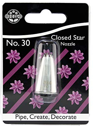 PME Closed Star Piping Nozzle #30 Carded