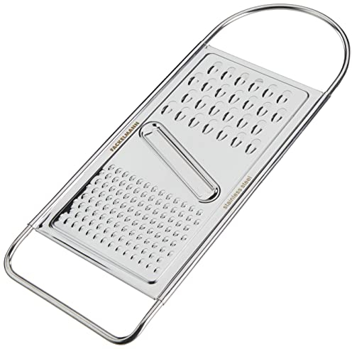Fackelmann Universalreibe, Gurkenhobel aus rostfreiem Edelstahl mit extrascharfer Klinge (Farbe: Silber), Menge: 1 Stück