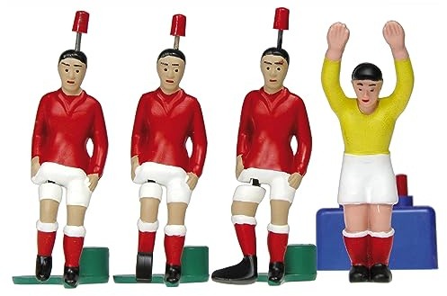 TIPP-KICK Clásicos – Inglaterra, los campeones de la Copa del Mundo 1966 – El Set de Jugadores de futbolín con Kicker, Top-Kicker, Star-Kicker y Portero I Accesorios