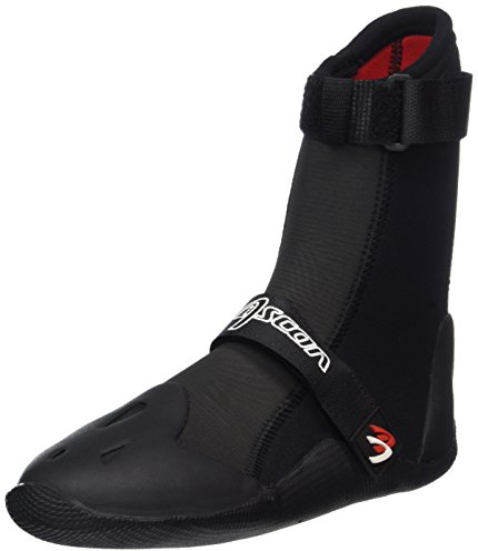 Ascan Jibe 5mm Neoprenschuh mit Klettverschluss an Schaft und RIST. Großflächige Zehenverstärkung. Flexible Sohle. Verklebte Blindstich Nähte. (42)