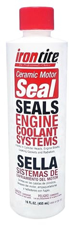 Irontite Ceramic Motor Seal - Engine Cooling System Sealer for Head Gaskets, Radiators, Leaks, & Cracks - Prevents Corrosion & Rust, Improves Cooling Performance, Stops Overheating & Coolant Loss