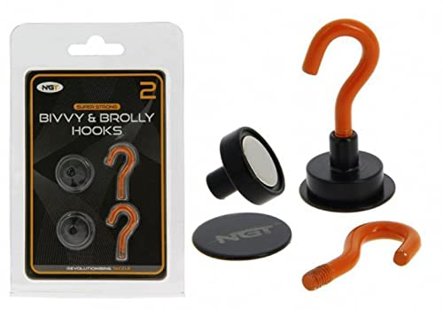 YUAKUOD Magnetische Bivvy Haken mit Trägerplatte, Karpfenangeln, Schutzhaken, 2 Stück