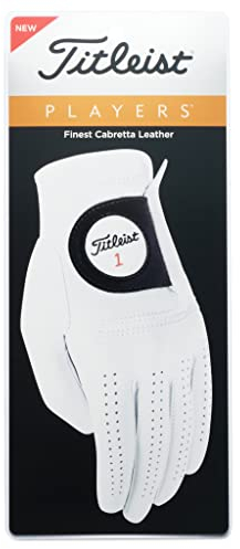 Titleist Players Herren-Handschuh, Weiß, Linke Hand/L