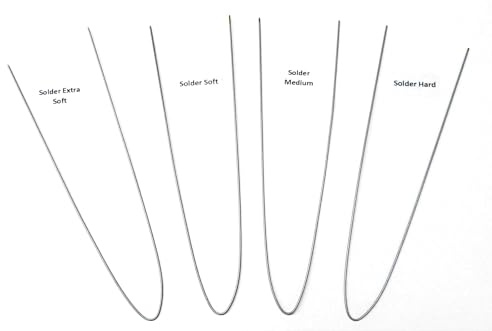 Silber-Lötdraht für Schmuck, 4 Arten, leicht weich, weich, mittel und hart, hergestellt in den USA