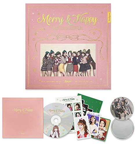 Merry & Happy [HAPPY Ver.] + 1 Hand Mirror + 5 Extra Photos