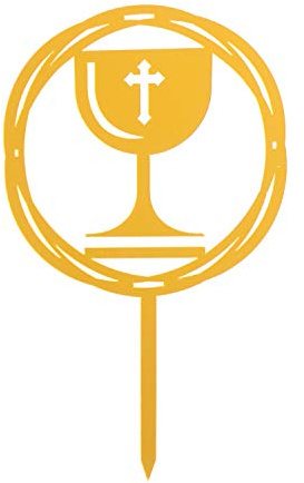 Dekora - Topper de Tartas para Comuniones Color Dorado