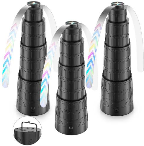 Adawook Fly Fans for Tables, Chemical-Free Bug Fans with Soft Blades, Keep Flies Bugs Away, Portable Table use Fly Fan, 3 Pack