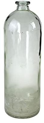 Bodenvase Bottle, grün-gefrostet Glas, 13,5x41 cm