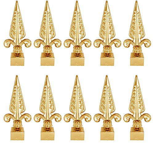 10X Pfostenkappe, Zaunpfosten Edelstahl Zaunelemente Zaunpfosten Metall Form Abdeckkappen,25mm