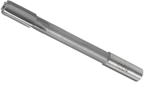 CoCud Chucking Reamer, 10mm Cutting Diameter 6 Flutes H8, High Speed Steel Round Shank Reaming Drill Bit - (Applications: for Aluminum Iron Copper Plastic Wood)