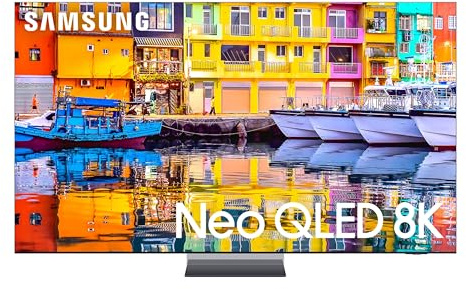 SAMSUNG 85-Inch Class QLED 8K QN900D Series Neo Quantum HDR Smart TV w/Dolby Atmos, Object Tracking Sound Pro, Infinity Edge, AI Motion Enhancer Pro, Alexa Built-in (QN85QN900D, 2024 Model) (Renewed)