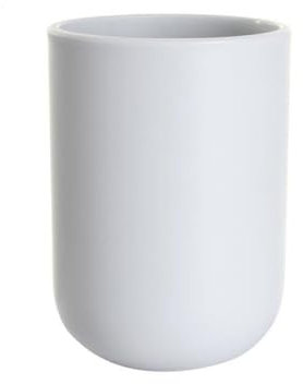 RabyLeo Bicchiere per collutorio in tinta unita, semplice tazza per spazzolino da denti, 1 pezzo, 300 ml, grigio blu