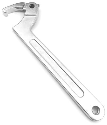 GOIEHIR Chiave Inglese Cromata Vanadio C, C Chiave a Gancio Regolabile 19-51 mm, Chiave a Settore Regolabile, per Dadi Quadri