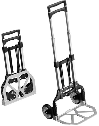 Sackkarre klappbar Homelux Transportkarre klappbar Sackkarre bis 75 kg belastbar,mit 2 Expanderseil & Höhenverstellbarer Griff
