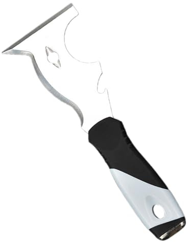 Qiwieod Schaber zum Malen, Farbschaber-Werkzeug - Multifunktionales, verdicktes Schaber-Spachtelwerkzeug,Farbschaber mit ergonomischem Griff und Hammerende zum Reparieren von Trockenbauwänden und zum