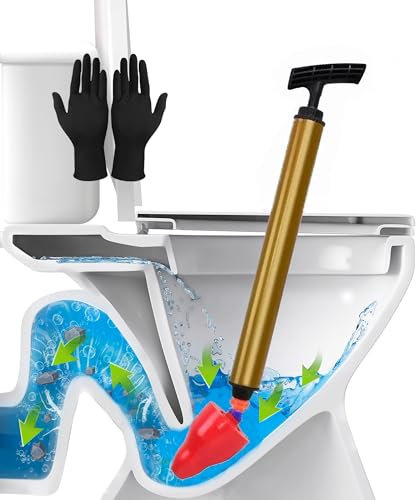 Staintasatore wc, pompa in piedi wc, sbocco per tubazioni, sbocco per tubazioni. Sbocco per tubi per WC, Lavello Scarico del pavimento, Tubo ostruito e Vasca.