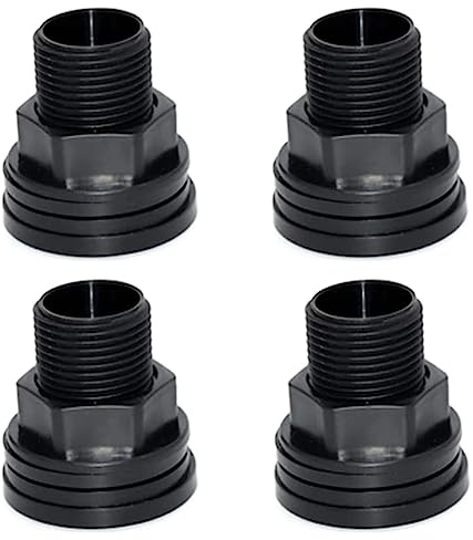 Tekiaviai Raccordo per Paratia In PVC Connettore per Serbatoio 'Acqua Connettore per Serbatoio 'Acqua Nero per di Acquari Serbatoi D'Acqua Vasche Piscine