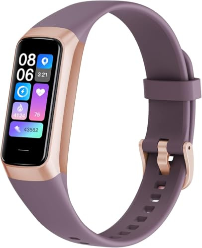 Fitness Tracker with 24/7 Heart Rate Blood Oxygen Sleep Monitor,Activity Tracker with 1.1 AMOLED Touch Color Screen, Multiple Sport Modes Step Counter,IP68 Waterproof for Women Men (Bordeaux)