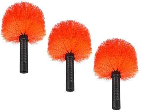 STOBAZA Lot De 3 Têtes De Dépoussiérage pour Toiles D 'Araignées Brosse De Nettoyage pour Toit Brosse De Nettoyage 'Araignées
