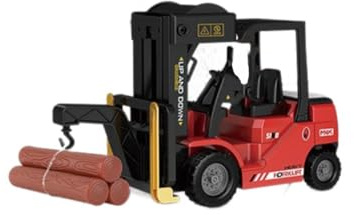 Kaoliscious Telecomando Heavy Duty carrello elevatore modello con nebbia spray, luci a LED, effetti sonori, scala 1/24 11CH funzione completa RC veicolo carrello elevatore regalo