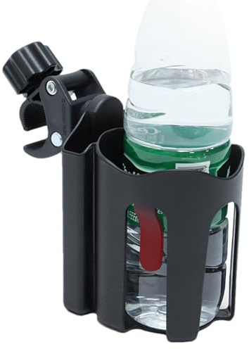 Support de boissons pour vélo – Porte-gobelet pour poussette, rotatif à 360°, organisateur de bouteilles | Utilisation polyvalente pour vélos, poussettes, eau, isothermes, sports extérieurs