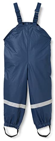 Playshoes Pantaloni Fango, Salopette Antipioggia, Sfoderati, Unisex - Bambini e ragazzi, Marino, 98