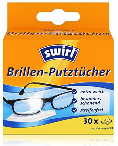 Swirl Brillenputztücher/4006508177325 14 x 12,5 cm weiß Inh.30