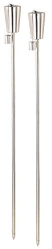 Carlo Milano Torcia: Torcia da Giardino in Acciaio Inossidabile Amor in Un Set di 2, Inossidabile, 280 ml, 110 cm (Torcia in Acciaio Inossidabile, Torcia da Giardino Olio, Lampada a Cherosene)